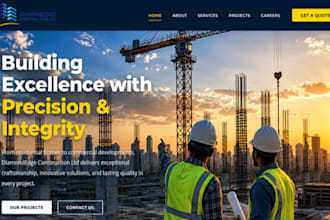 build wix property development website construction building company website