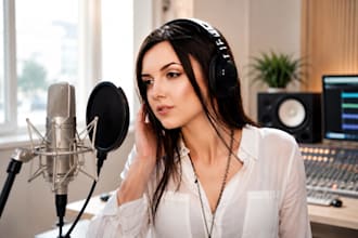 record topline female vocals with lush harmonies for tech house and afro house
