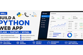 build a full stack python flask fastapi web application