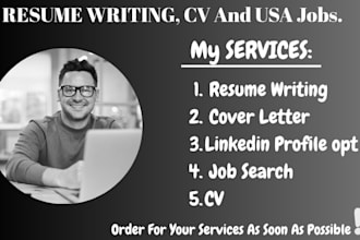 write a professional resume and CV