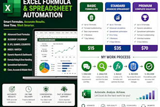 create advanced excel formulas and automate spreadsheets