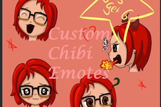 draw simple custom humanoid chibi emotes