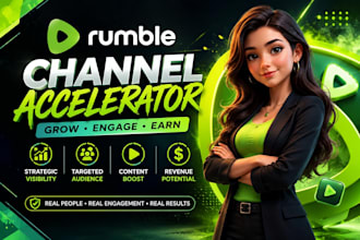professional rumble channel promotion video SEO real views subscribers growth