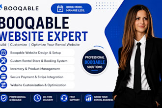 build booqable rental website for event, equipment, and party rental business