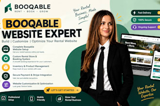 build booqable rental website for event, equipment, and party rental business