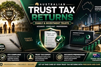 prepare australian trust tax returns for family and investment trusts