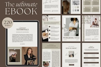 design skincare healing journal, ebook, canva beauty PDF layout
