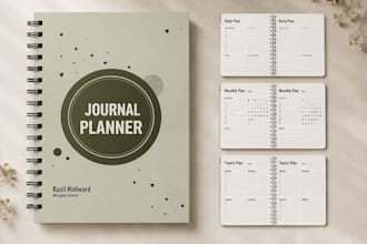 design skincare healing journal, ebook, canva beauty PDF layout