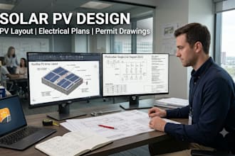 dc string solar epc pv design solar panel layout  photovoltaic electrical plans