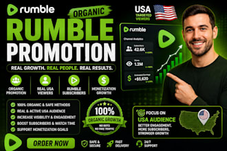 organic rumble promotion rumble subscribers USA viewers monetization growth