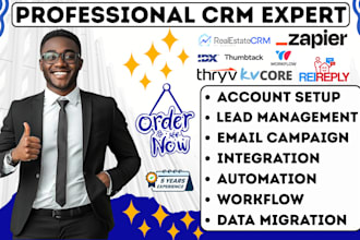 real estate crm rei reply kvcore idx thryv workfiow thumbtack zapier integration