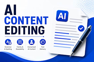 edit and proofread ai generated content