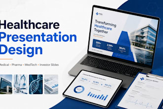 create healthcare medical slides pharma medtech investor pitch deck presentation