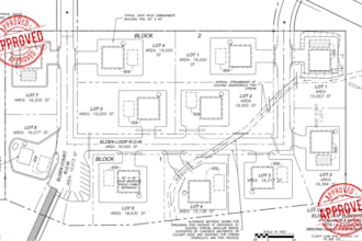 design land subdivision plan, boundary survey and land survey, site plan