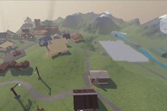 create lowpoly roblox map, tycoon map, city map and world map