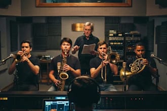 record trumpet saxophone flugelhorn and brass horn section for your track