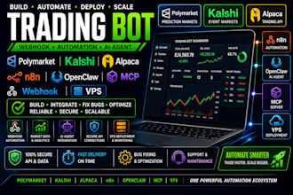 do trading bot webhook polymarket kalshi n8n openclaw setup vps alpaca mcp bugs