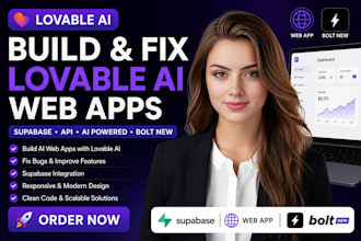 build and fix lovable ai web app with supabase