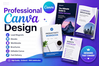 graphic design professional canva lead magnet ebook canva booklet brochure pdf