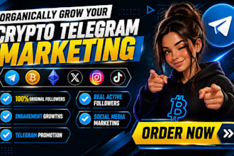 grow crypto telegram promotion, crypto telegram marketing