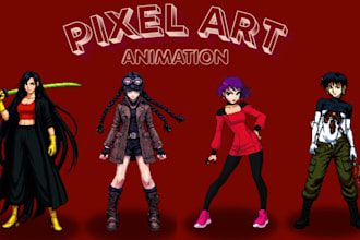 pixel art animation pixel art character design 2d sprite sheet pixel animation
