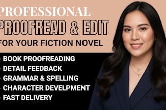proofread and review your fantasy novella