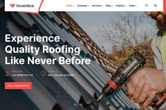 design a wix roofing website with quote request forms roofing contractors