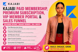do kajabi paid membership, premium subscription, VIP member portal, sales funnel