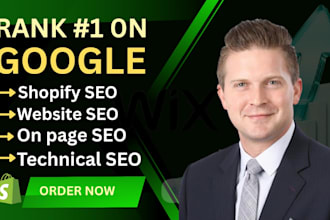 do your shopify wix website SEO to improve website ranking