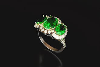 create custom 3d jewelry cad design for 3d printing, casting, stl, rhino