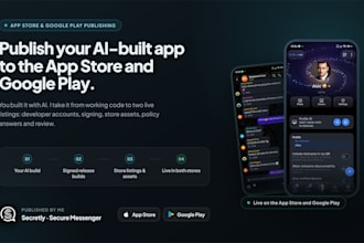 publish your ai built app to the app store and google play