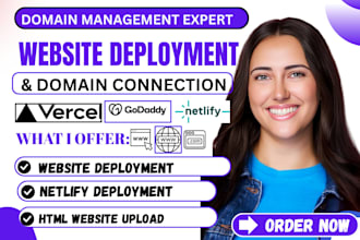 deploy website on netlify, cpanel, godaddy, connect domain