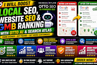 boost local SEO website se0 and gmb ranking with otto ai search atlas