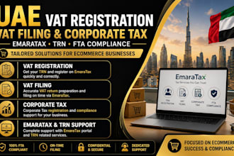 uae vat registration vat filing corporate tax emaratax fta trn for ecommerce