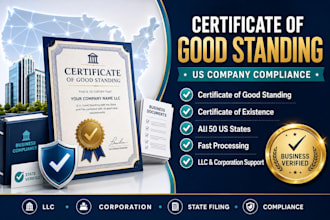 get certificate of good standing or existence for your US company