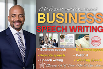 write a professional business speech, keynote, and corporate speech