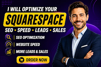 optimize your squarespace website for SEO, speed, leads, and sales
