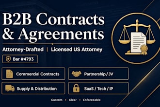 draft legally binding b2b supply, vendor, and distribution agreements