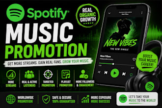usa spotify music promotion, promote spotify music to top 25 spotify chart