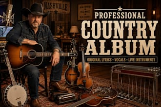compose and produce original country album instrumentals