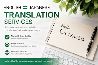 proofread or translate into native japanese manually