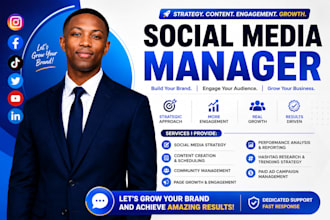 be your social media marketing manger social media manager