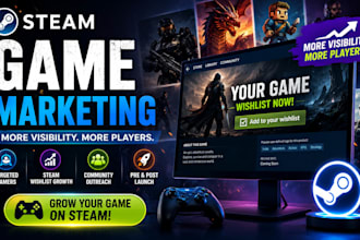 do steam game promotion to increase your steam game wishlist