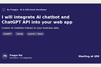 build ai chatbot integration for your website