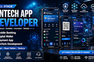 develop secure mobile banking app digital wallet app payment app fintech app