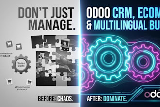 integrate CRM and ecommerce into your odoo website,build a multilingual odoo web