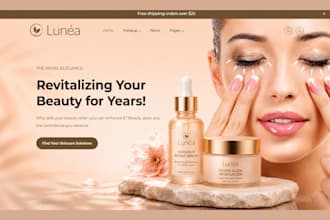 design skincare shopify store beauty website cosmetic store skincare store