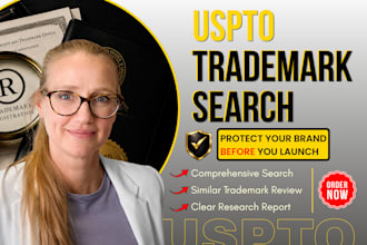 do provisional uspto trademark and patent search, filing support, and research