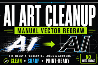vectorize complex ai generated artwork