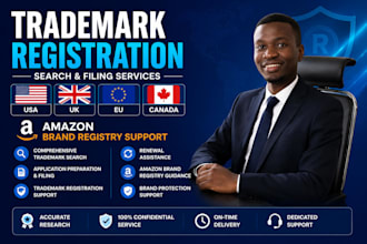 do USA, UK, eu, canada, trademark registration and search
